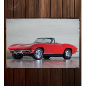 Металлическая табличка Corvette Sting Ray 327 L79 Convertible 